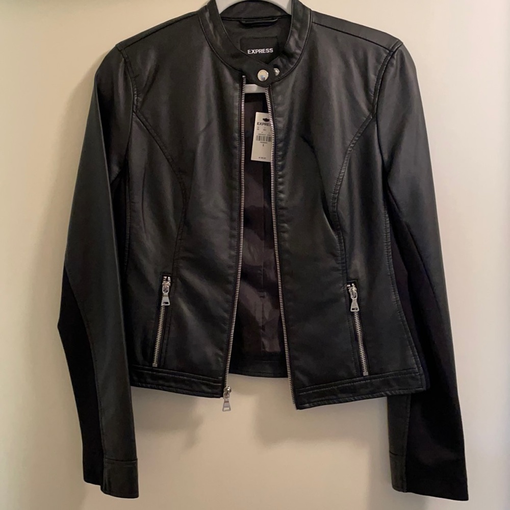 Express faux leather jacket